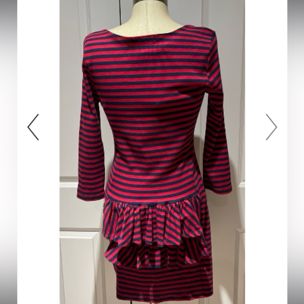 Betsey Johnson 00’s striped ruffle butt dress size medium - Picture 8 of 8